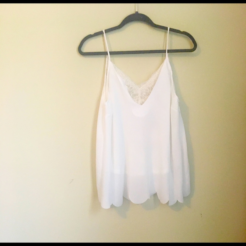 NWT Umgee White Lace Tank Top